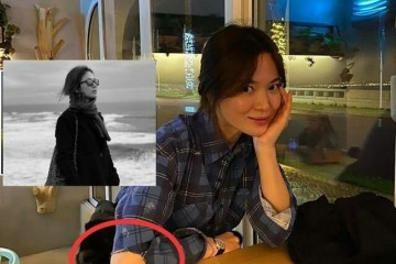 宋慧乔海外游览私照皱纹实在也挺美装扮却显土气