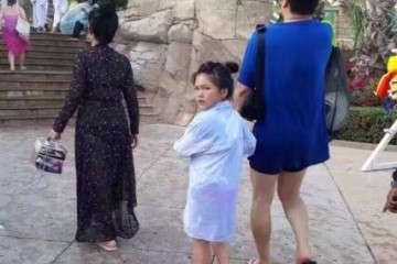 李湘一家迪拜出游网友却把王岳伦错认成李湘王诗龄表情亮啦