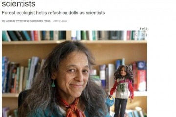 芭比娃娃不穿华服改当科学家构思创意来自她