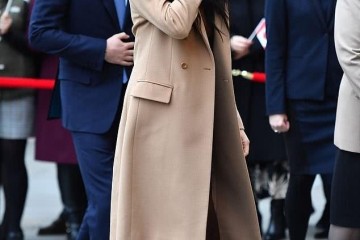 梅根露脸伦敦穿衣调配仿效未来女王外套耳环都是凯特独爱品牌