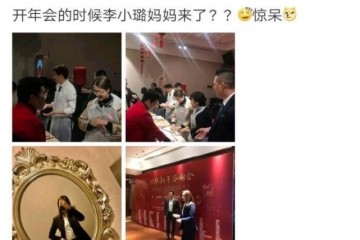 李小璐妈妈稀有现身到会公司年会系着围裙包饺子气质知性温婉