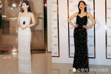 王子文长发飘飘又美了穿水晶裙亮类似仙子再换黑长裙高雅诱人