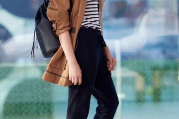 姚晨太会装了紫色卫衣叠穿黑色大衣太出彩40岁大妈变少女