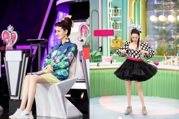 戚薇又来开释魅力了巨型米妮头饰成亮点既独出机杼又环保时髦