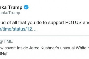 伊万卡网上秀老公登杂志封面惹来网友吐槽他站姿生硬像木棍