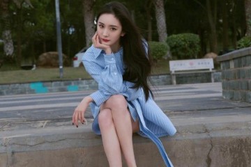 娱乐圈有多爱这件衬衫杨幂蓝白色条纹衫撞衫时装周任嘉伦