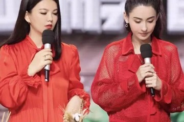 李湘张柏芝同框同穿赤色连衣裙一个高雅贵气一个青春活力