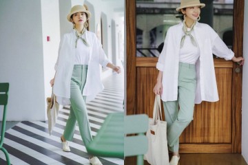 三木的薄荷绿色穿搭美出新高度今春学她这么穿谁穿谁美