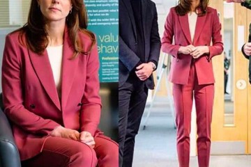 凯特枯燥玫红小西装只需1千块廉价职场造型打赢梅根同款纪梵希