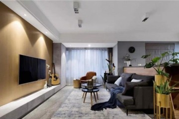 100㎡现代风格装饰效果图精约随性演绎质感日子