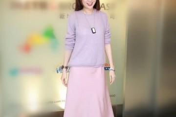 港星庄思敏真是会扮嫩紫衫粉裙搭伴奏福鞋一点沧桑看不出来