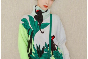 杨紫新写真穿绿色毛衣好新鲜她这个部位的改动可谓整容级的